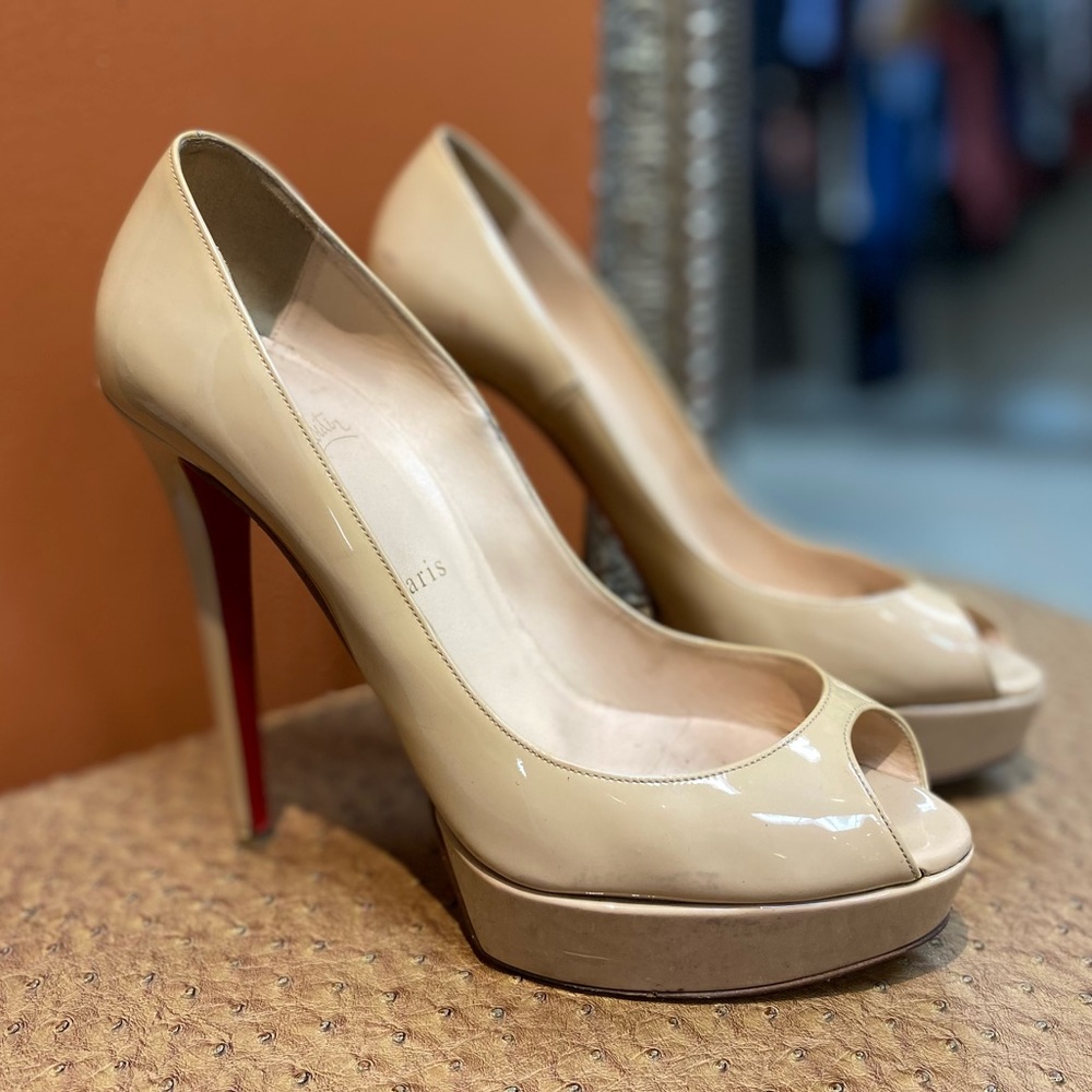 Christian Louboutin patent leather pumps
